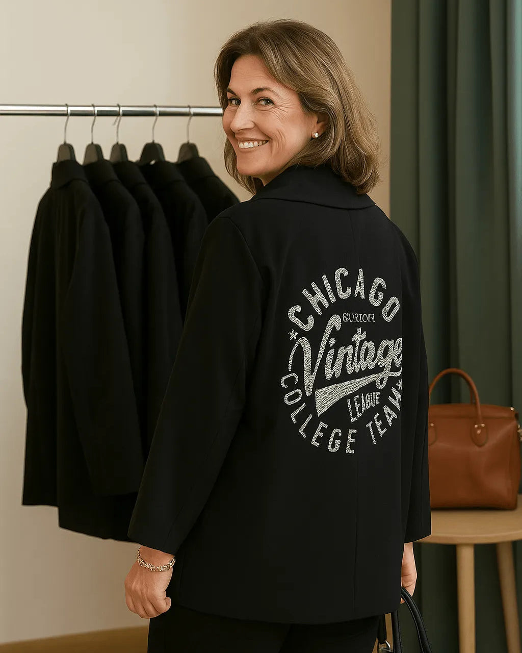 Blazer “Vintage Chic” – Éclat Moderne - Mam’s Ailes