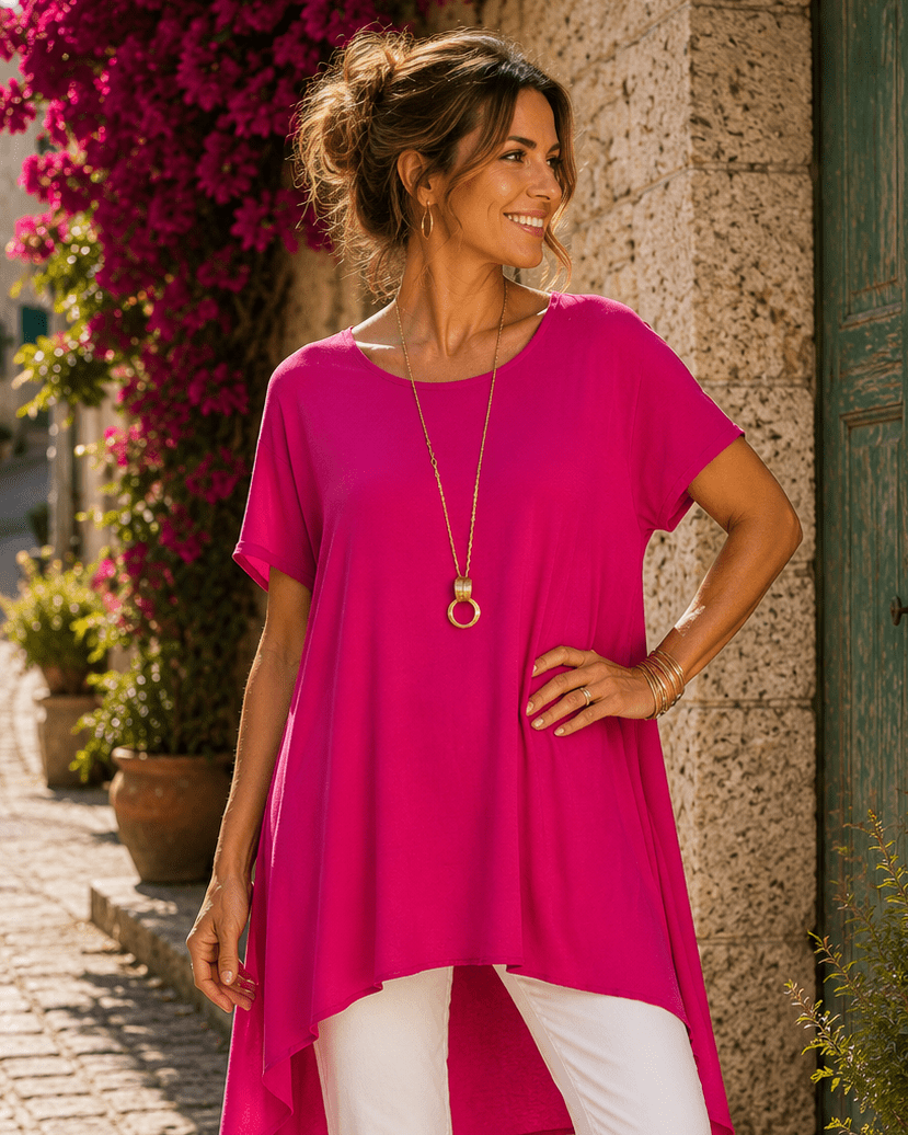 Blouse Maëlia — Sautoir offert - Mam’s AilesBlanc