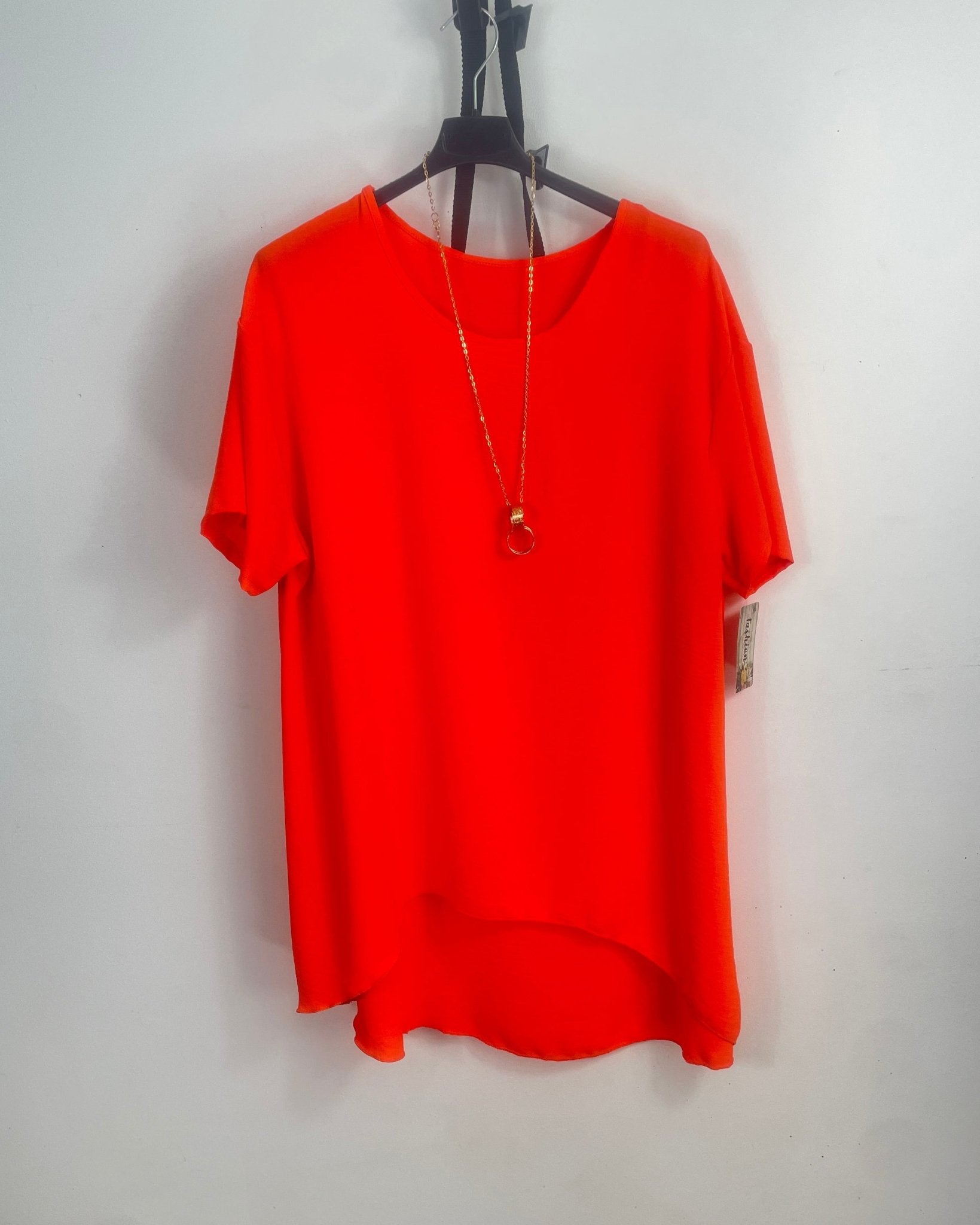 Blouse Maëlia — Sautoir offert - Mam’s AilesOrange