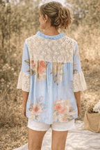 Blouse Rosalie fleurie à coupe fluide, vue complémentaire