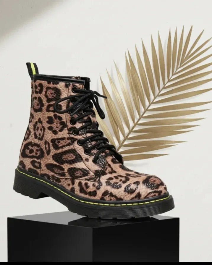 Bottines Léa Wild — Imprimé Léopard Rock — Confort & Style — Du 36 au 41 - Mam’s Ailes