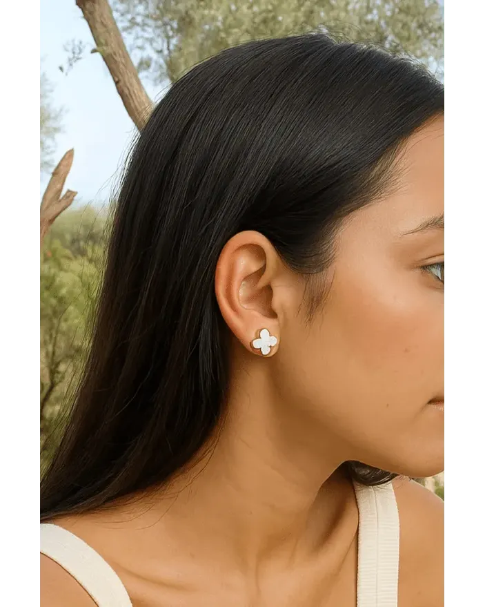 Boucles d'Oreilles Trèfle Éclatant - Mam’s Ailes
