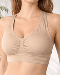 Brassière sans armatures grande taille bretelles larges polyamide élasthanne