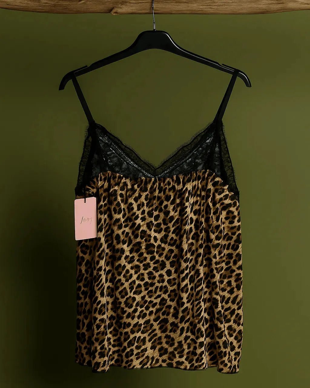 Caraco Léopard Dos Smocké – Dentelle Bretelles Ajustables – Made in Italy 44 - 52 - Mam’s Ailes