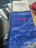 Chaussettes pailletées Canon coloris bleu roi