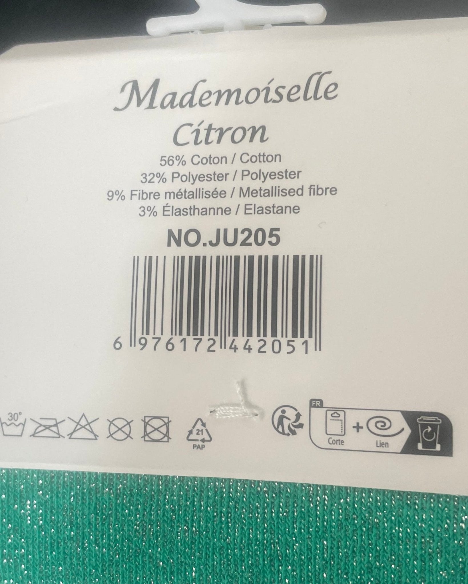 Chaussettes « Parfaite » Paillettes – Message Fun – Mademoiselle Citron – 36 - 42 - Mam’s Ailes