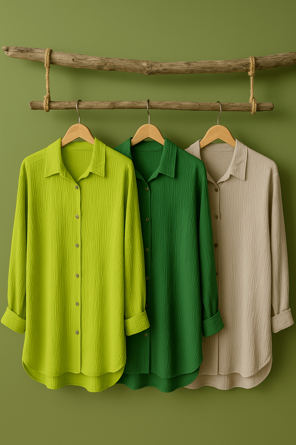 Chemise Grande Taille en Gaze de Coton - Mam’s Ailes