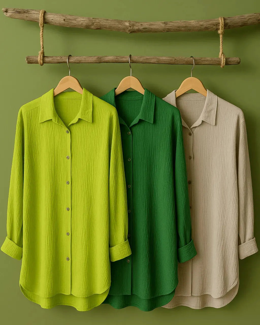 Chemise Grande Taille en Gaze de Coton - Mam’s Ailes