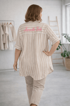 Chemise longue Marseille Bébé à coupe ample portée
