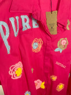 Chemise Pure Rose — Broderies Fleuries - Mam’s AilesFushia