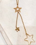 Photo source du collier doré Étoiles.