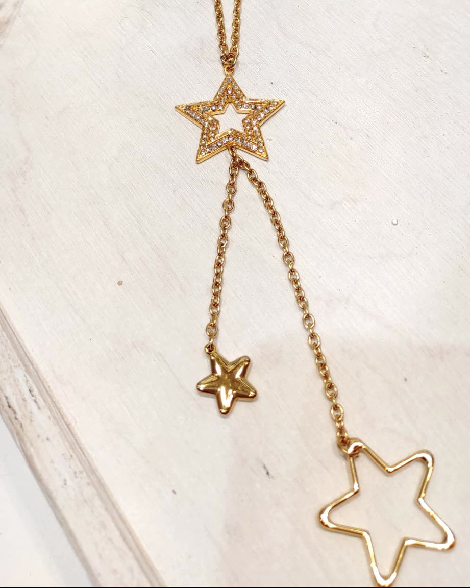 Photo source du collier doré Étoiles.