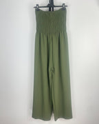 Combi bustier fluide kaki — jambes larges - Mam’s Ailes