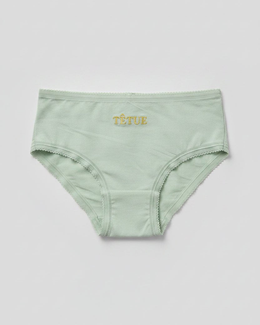Culotte pailletée Têtue Vert / Jaune - Lingerie à message