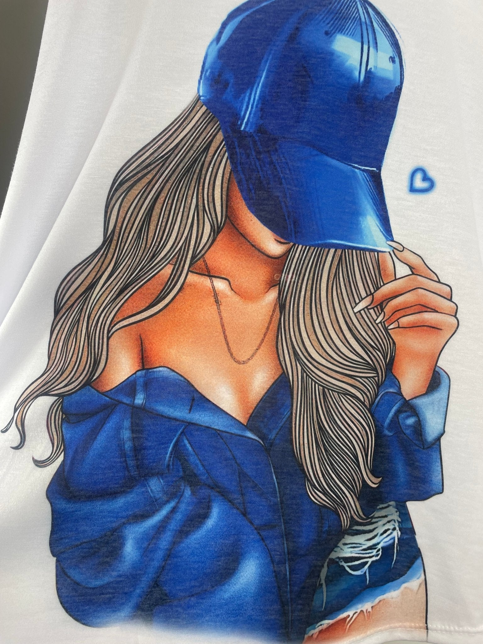 Débardeur Blue - Fille à Casquette - Mam’s Ailes
