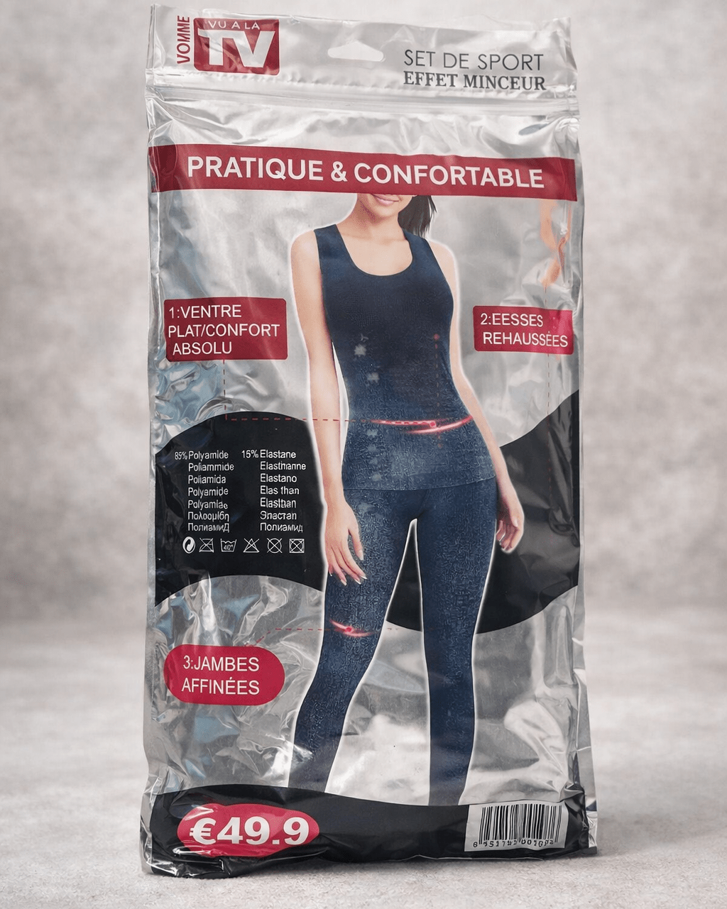 Emballage de l’Ensemble Sport Denim deux pièces