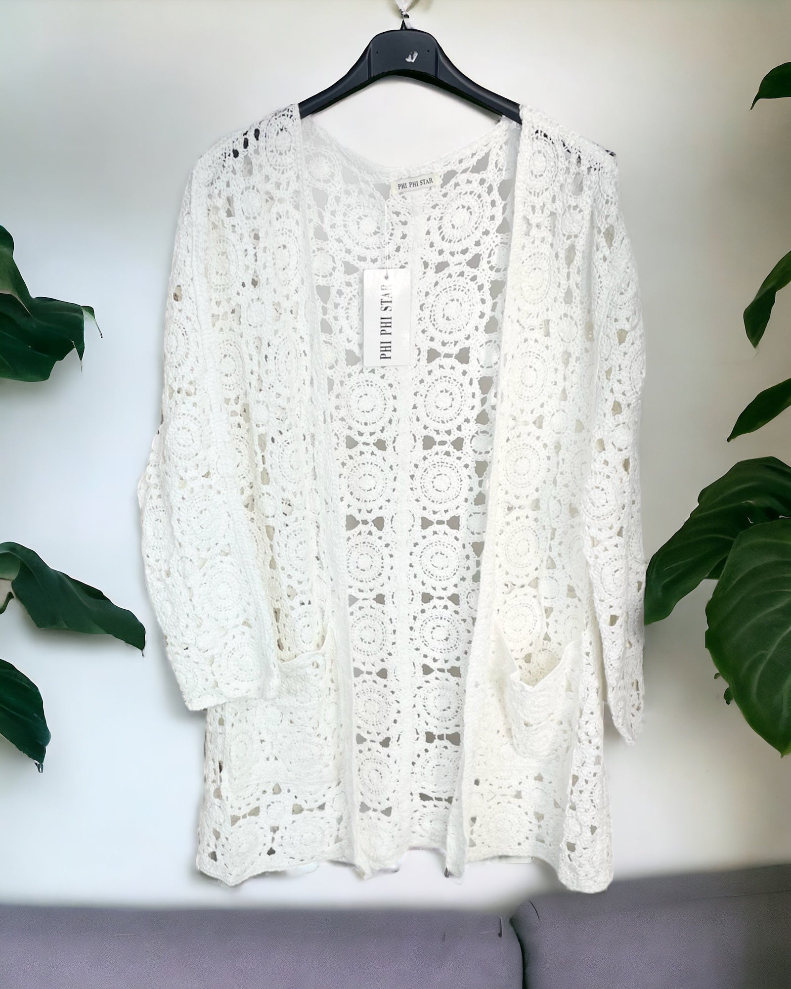 Gilet Long en Crochet Bohème - Chic – Élégance et Confort pour l'Été - Mam’s Ailes