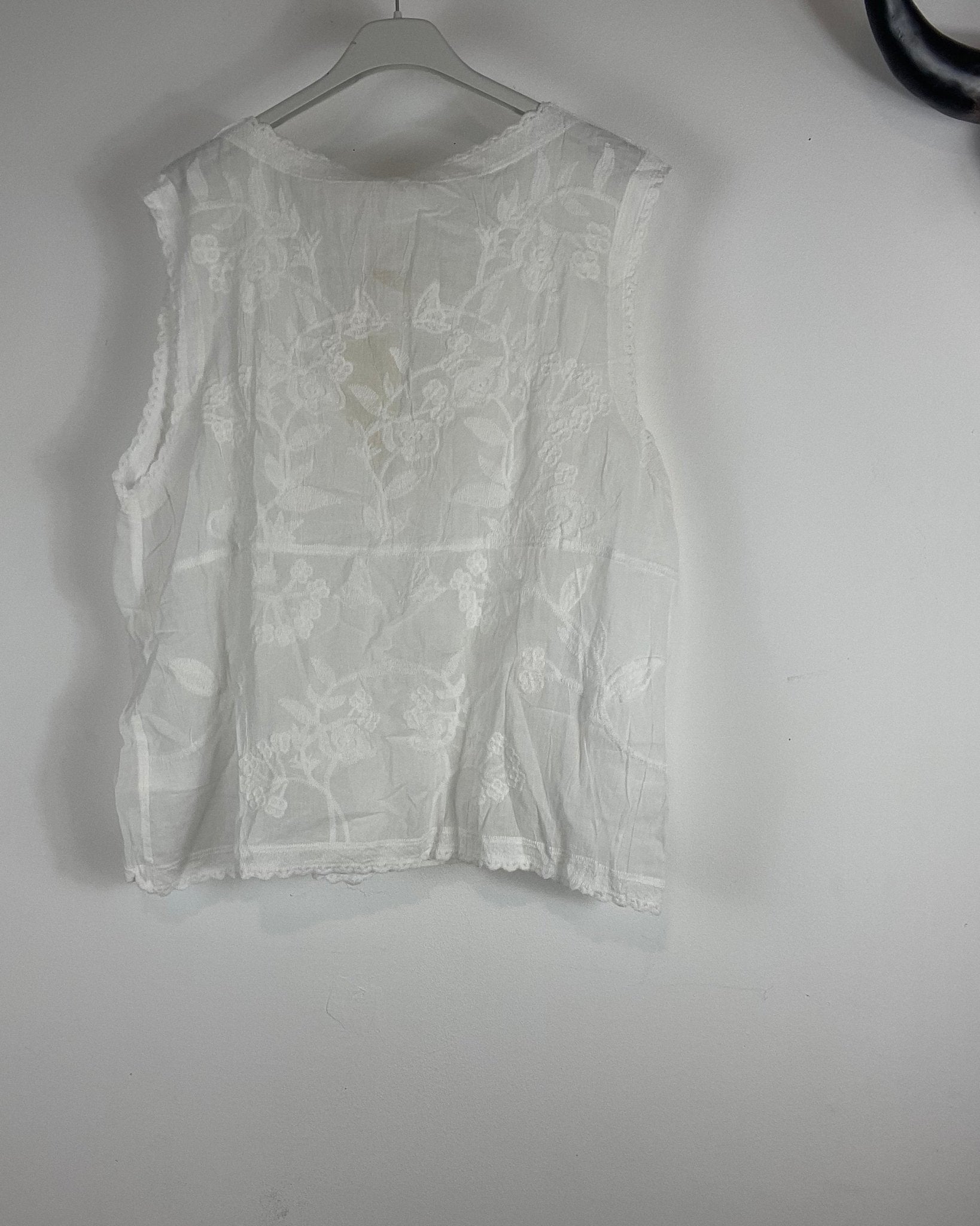 Gilet Sans Manches Brodé - Coton Léger - Mam’s Ailes