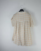 Vue de dos sur cintre, blouse coton made in italy - Mamsailes