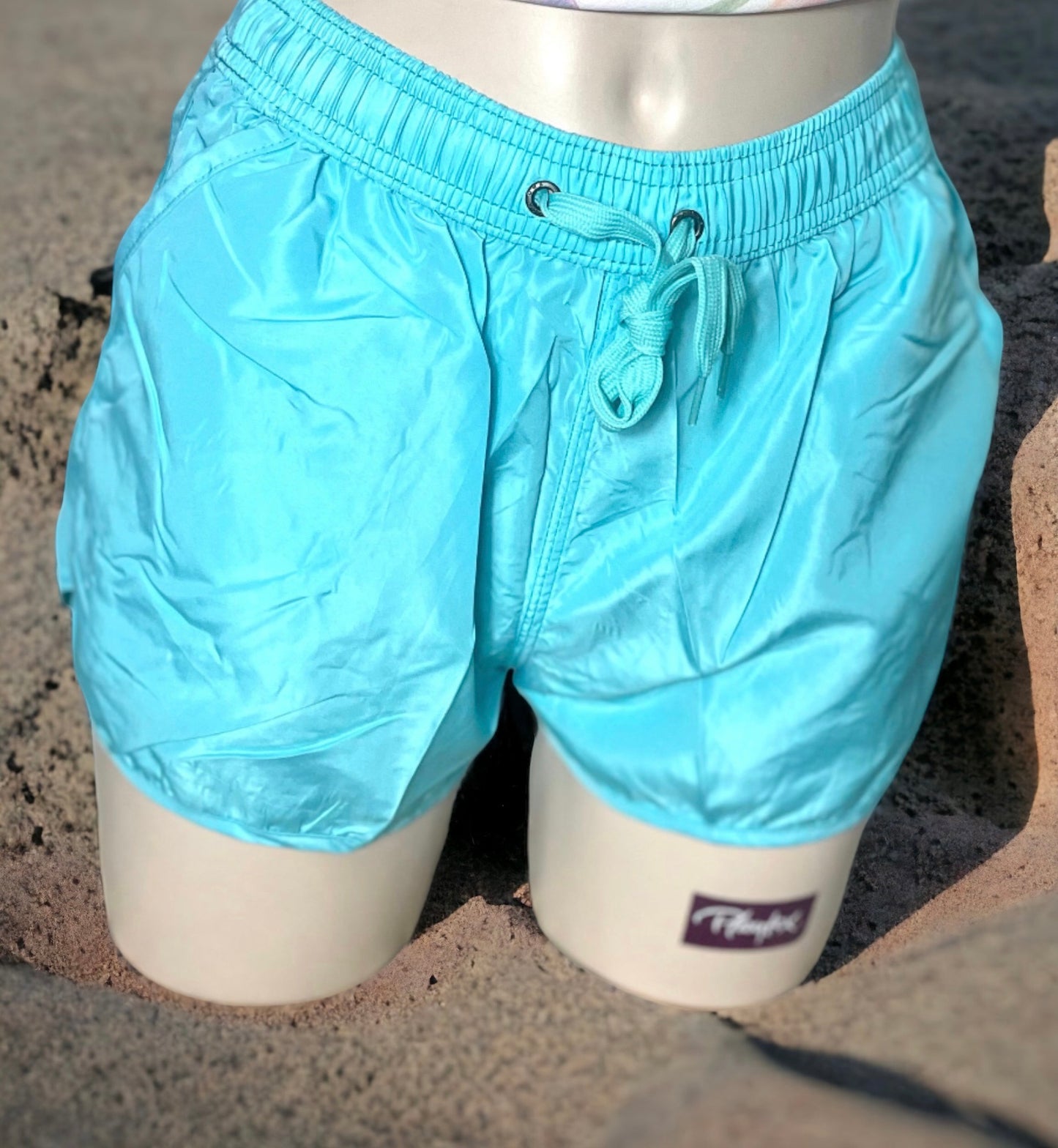 Short de plage fluo imperméable séchage rapide