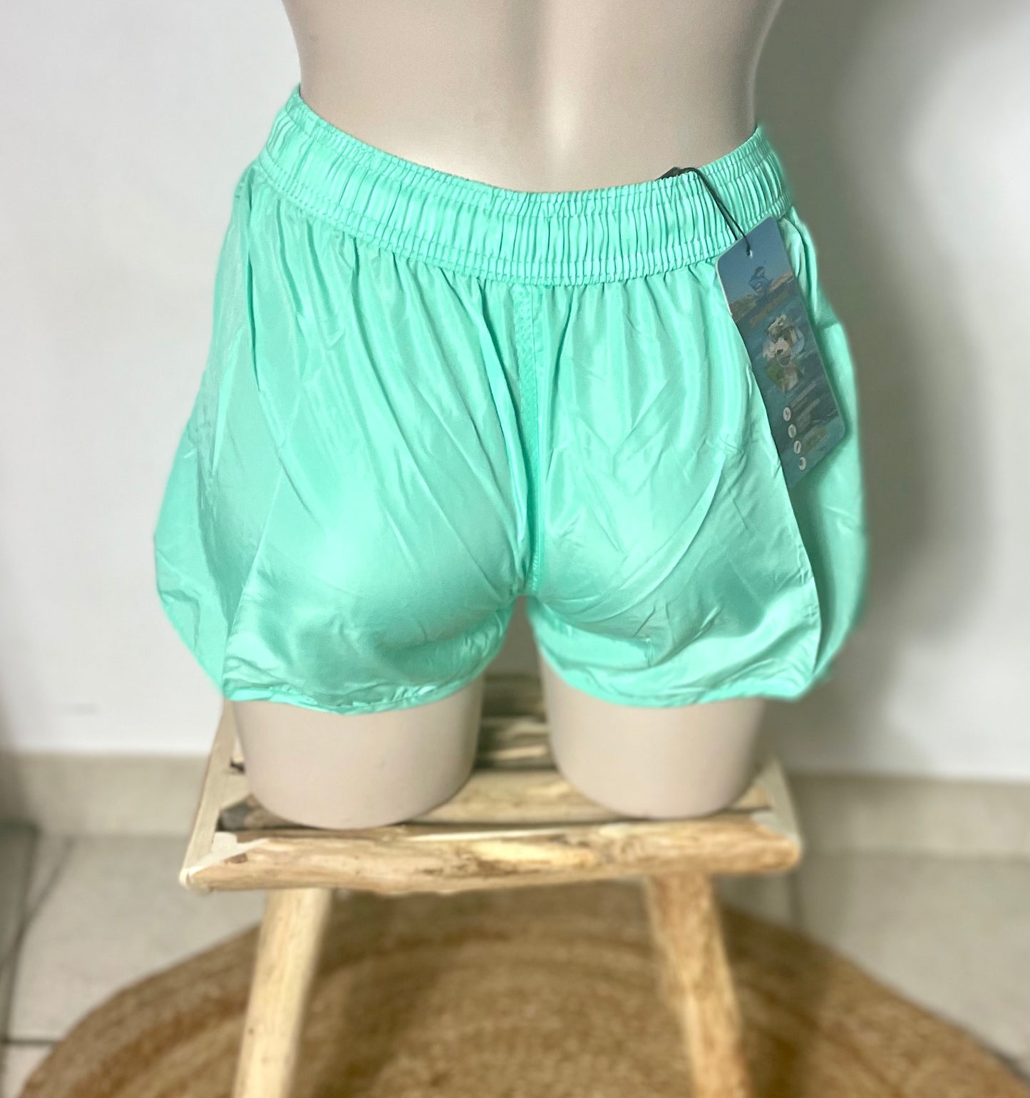 Short de plage fluo imperméable séchage rapide