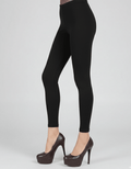 Legging hiver noir opaque 280 deniers, vue d’ensemble