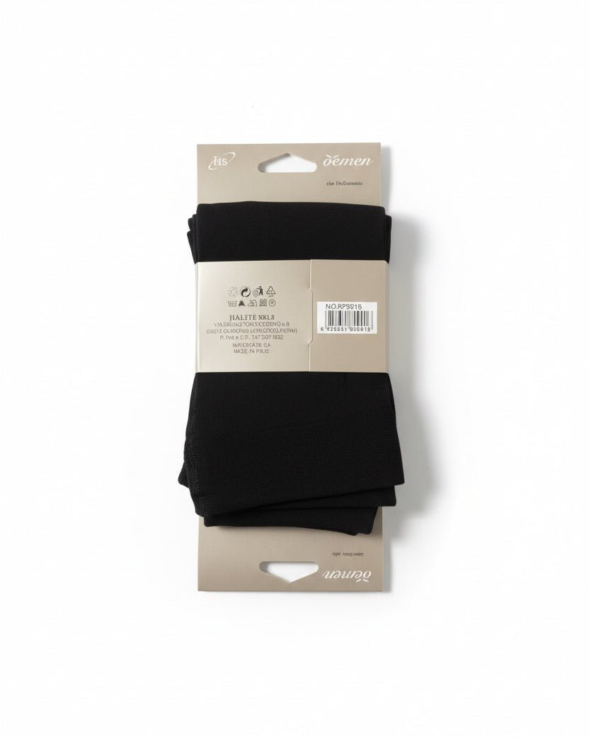Détail du legging hiver noir opaque 280 deniers