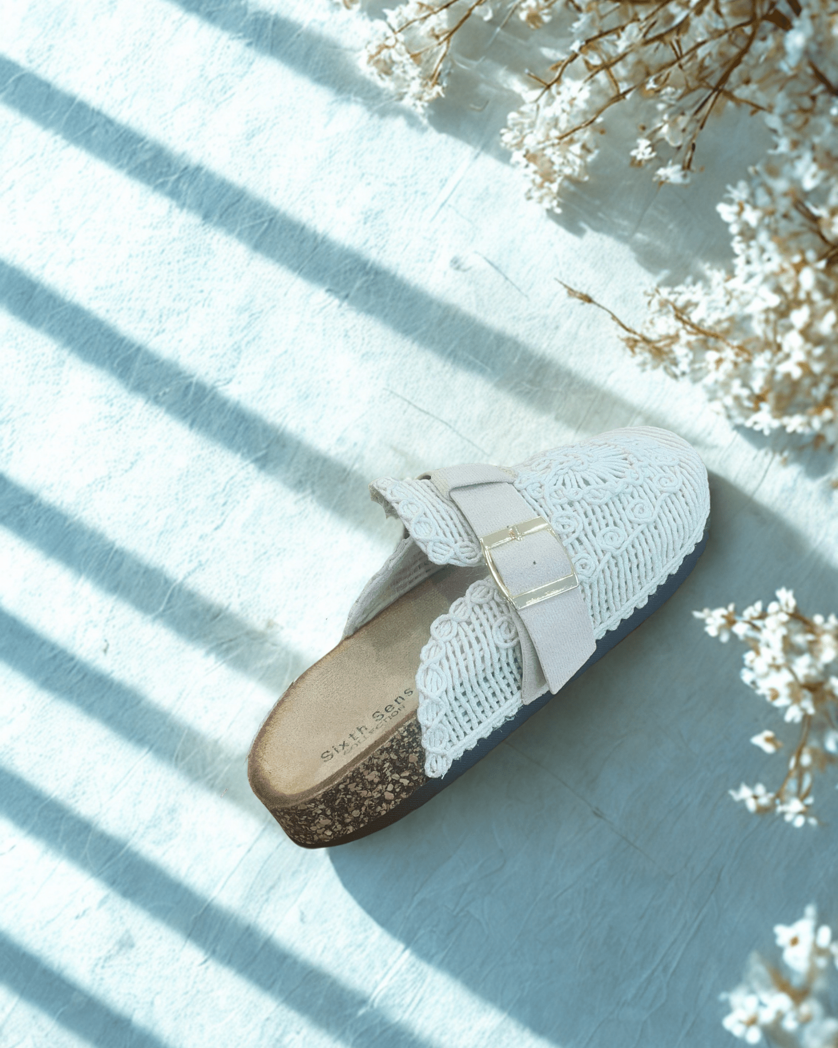 Mules Bohèmes Beiges Effet Crochet — Du 36 au 41 - Mam’s Ailes36