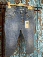 Pantacourt Jean Karostar Boutons Bijou — 40 - 50 - Mam’s Ailes38