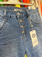 Pantacourt Jean Karostar Boutons Bijou — 40 - 50 - Mam’s Ailes38