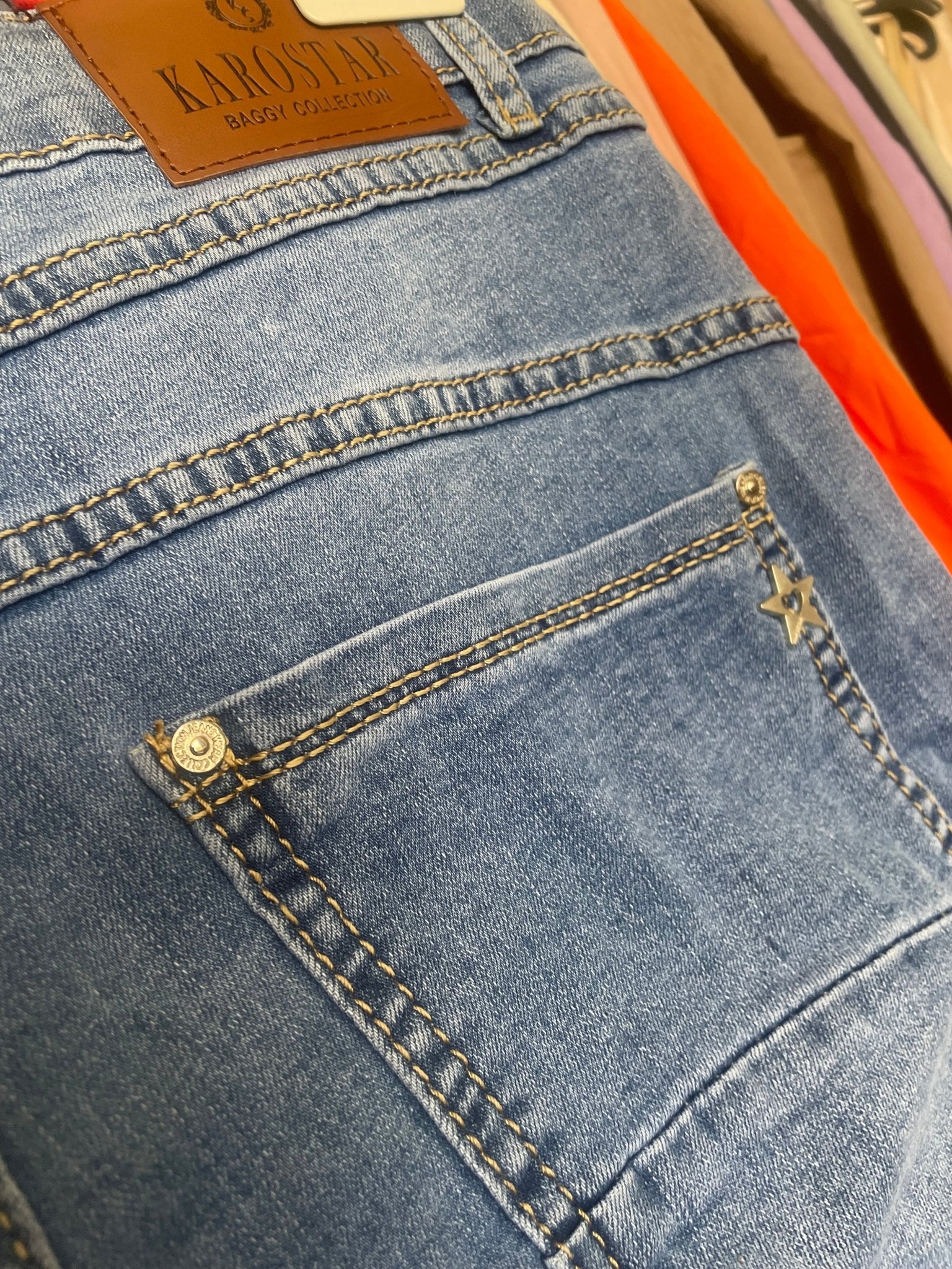 Pantacourt Jean Karostar Boutons Bijou — 40 - 50 - Mam’s Ailes38