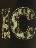 Détails léopard et strass du Pantajog Chic femme, vue réelle 3