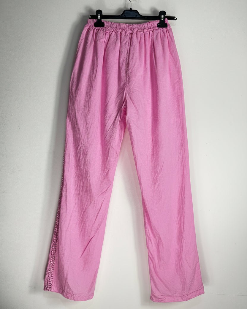 Vue de dos unie du pantalon large Alba en coton