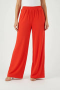 Pantalon droit femme chic marine coupe fluide confortable