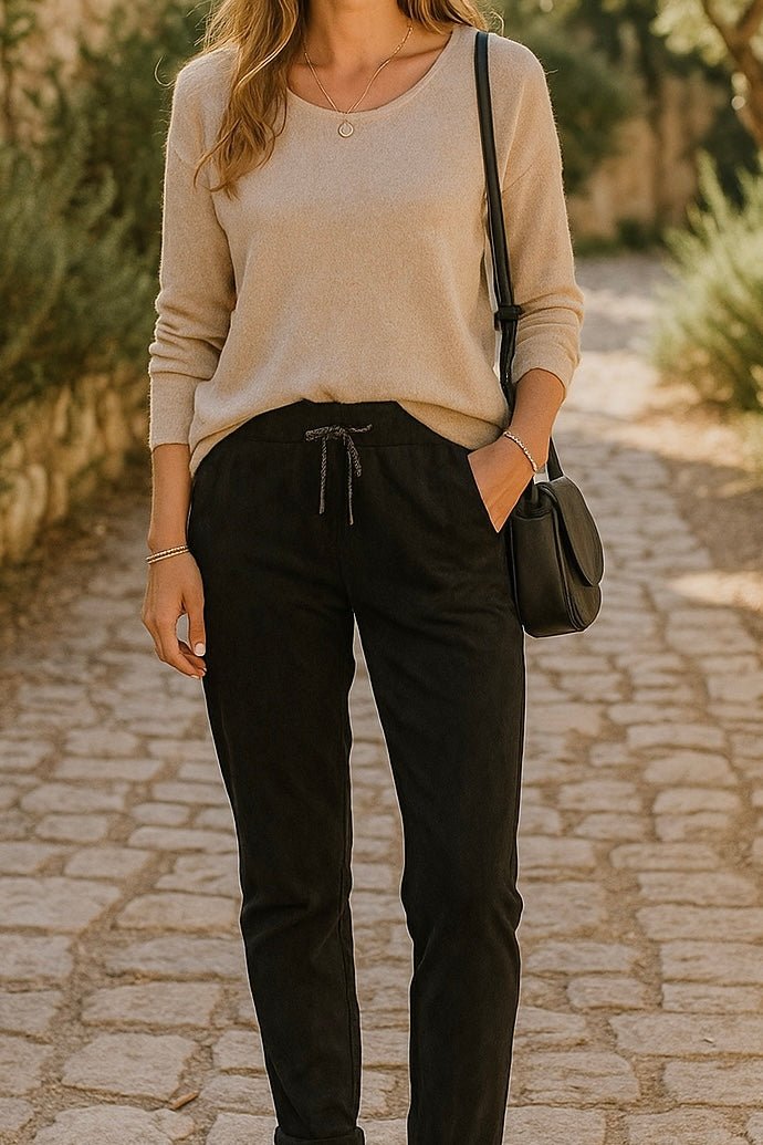 Pantalon Daim - Élégance et Confort - Mam’s Ailes