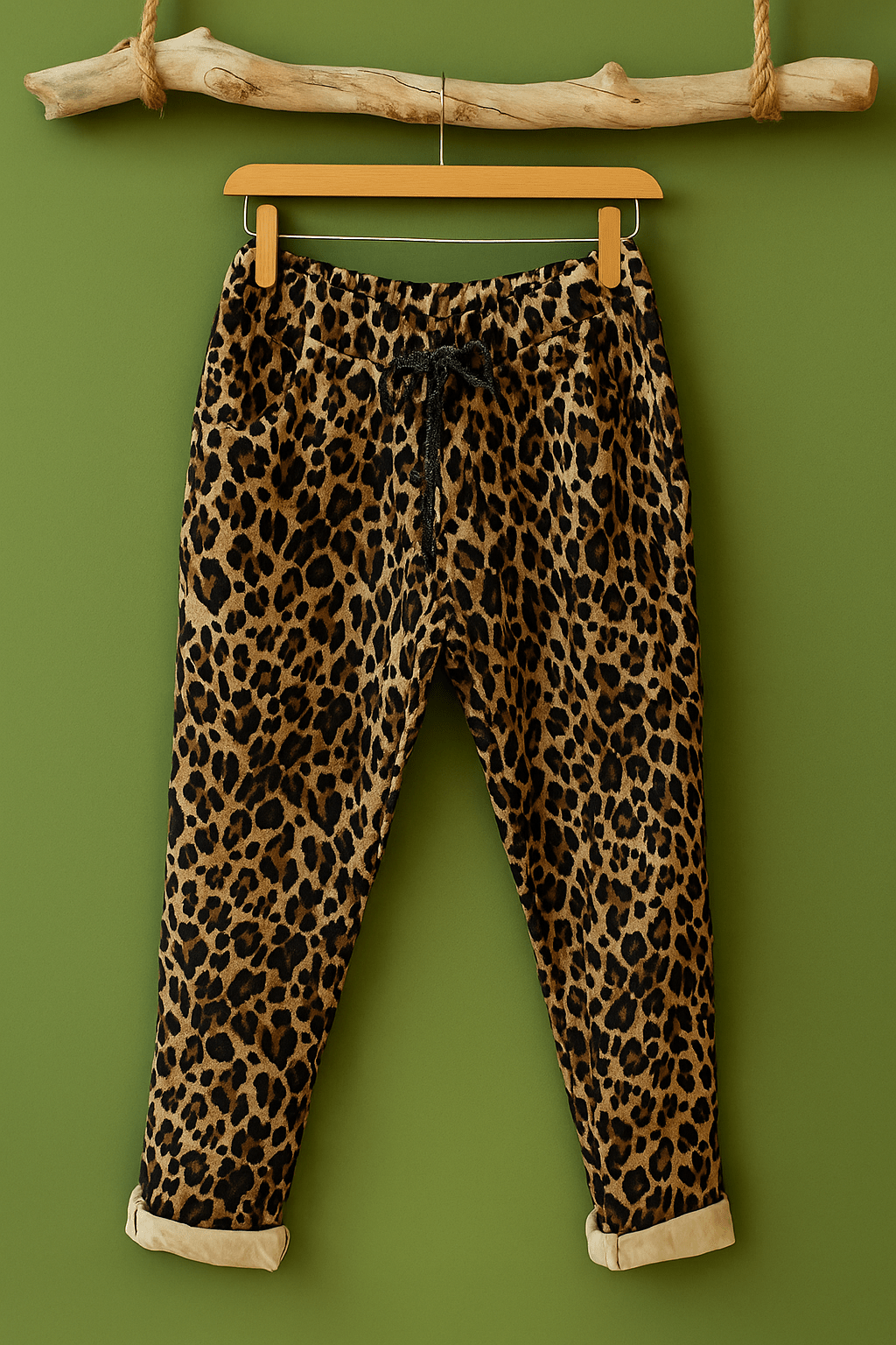 Pantalon Léopard “Féline Libre” – Confort & Style Sauvage - Mam’s Ailes