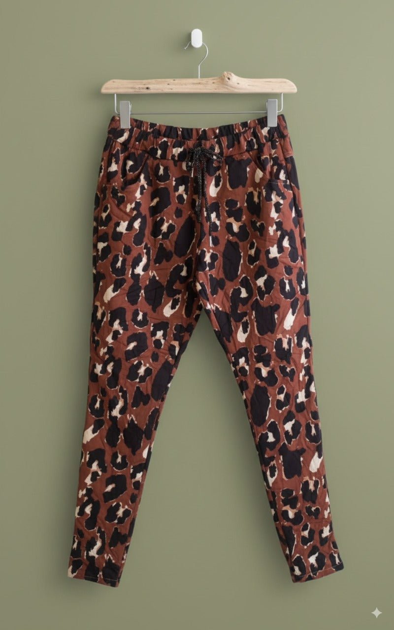 Pantalon Léopard “Urban Wild” – Confort & Audace Naturelle - Mam’s Ailes