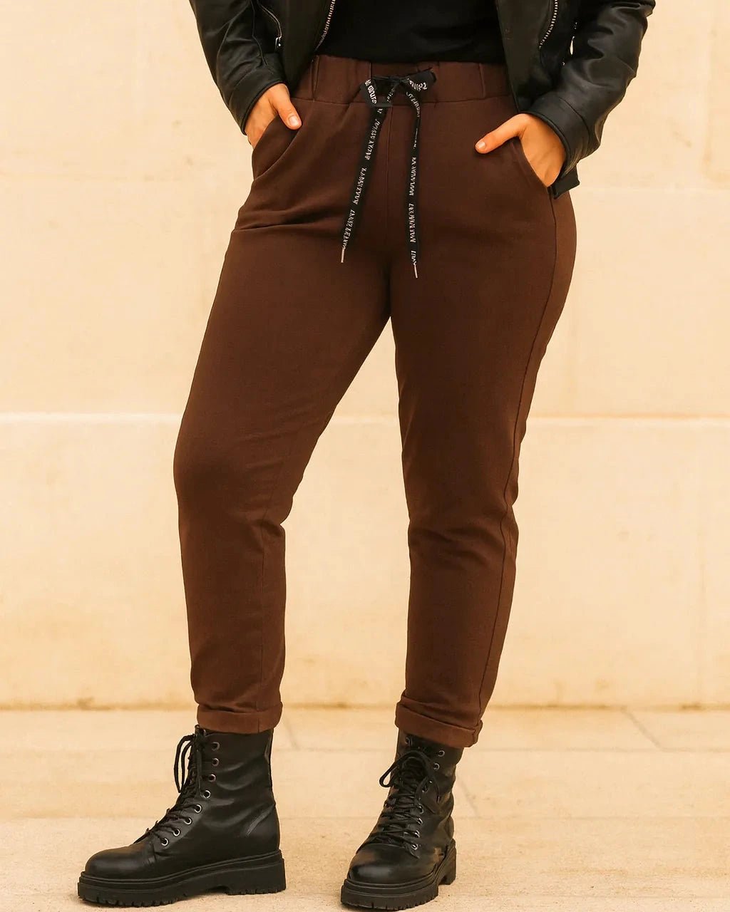 Pantalon Magique Champion Vibes – Sport Chic Taille Élastique – Grande Taille 46 - 52 - Mam’s Ailes