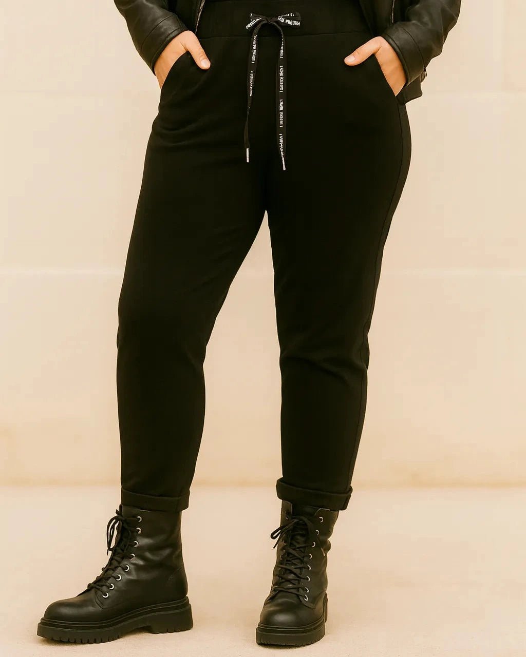 Pantalon Magique Champion Vibes – Sport Chic Taille Élastique – Grande Taille 46 - 52 - Mam’s Ailes