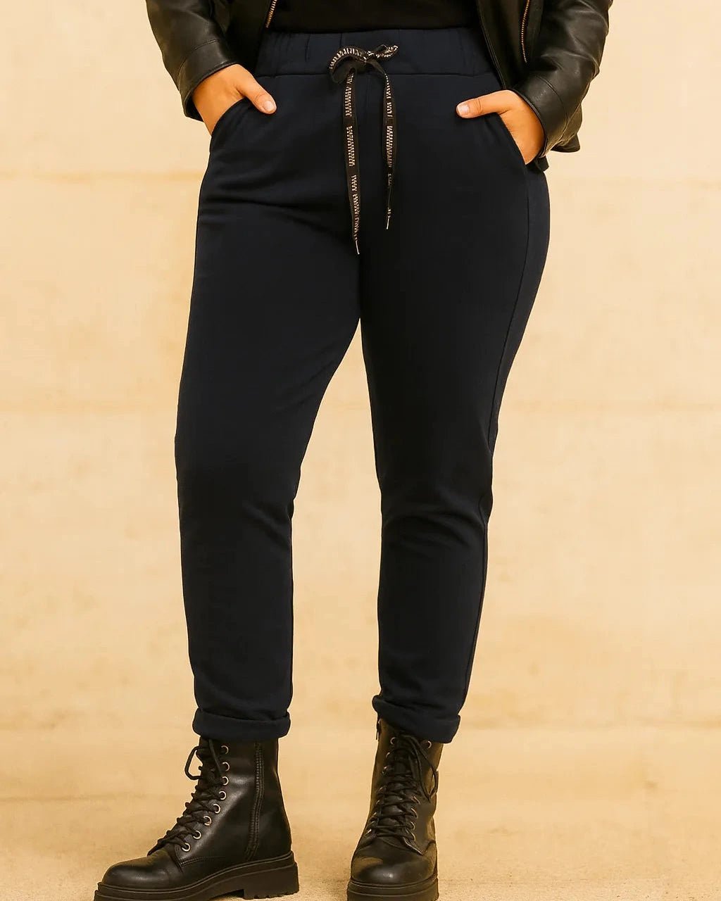 Pantalon Magique Champion Vibes – Sport Chic Taille Élastique – Grande Taille 46 - 52 - Mam’s Ailes