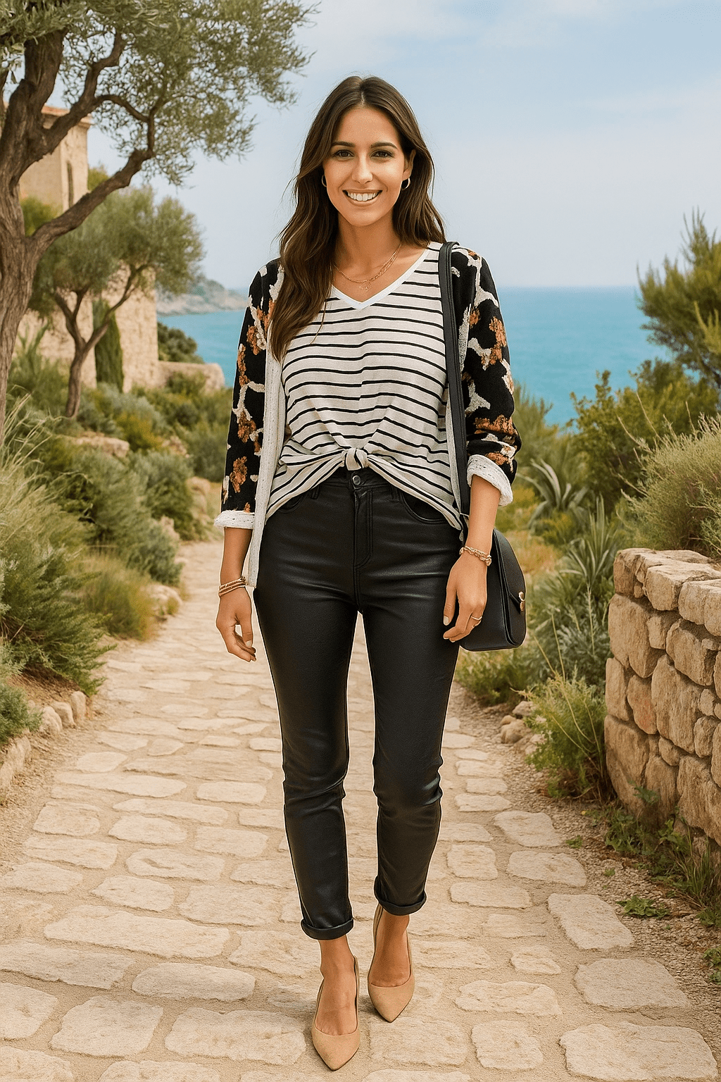 Pantalon Simili Noir Push - Up – Glamour & Sculptant - Mam’s Ailes