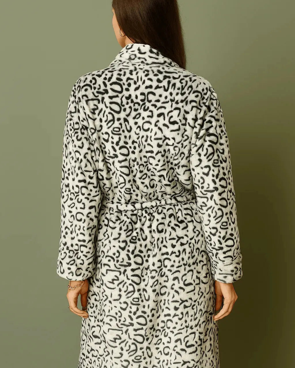 Peignoir Léopard Jacquard - Mam’s Ailes