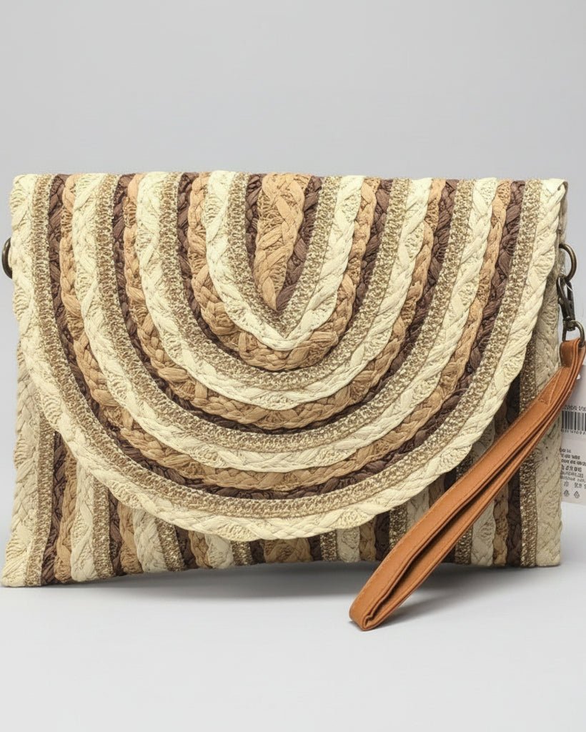 Pochette Bohème Raphia - Format 29x21 - Mam’s Ailes