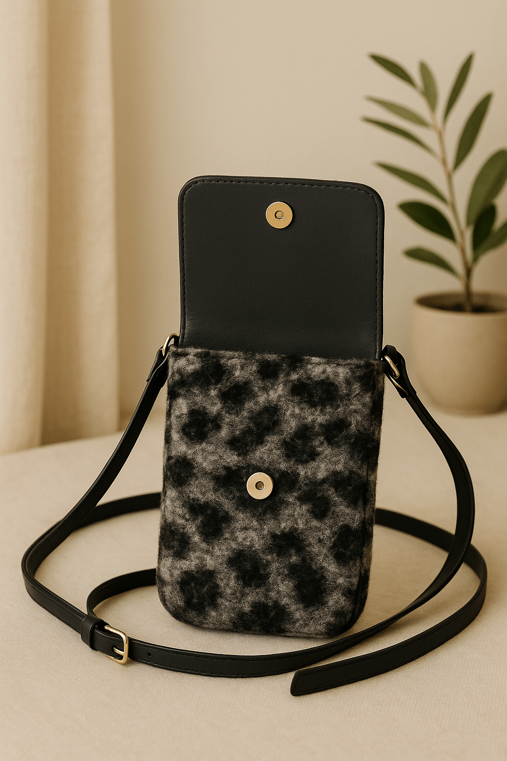 Pochette Sac Léopard - Élégance Sauvage et Praticité - Mam’s Ailes