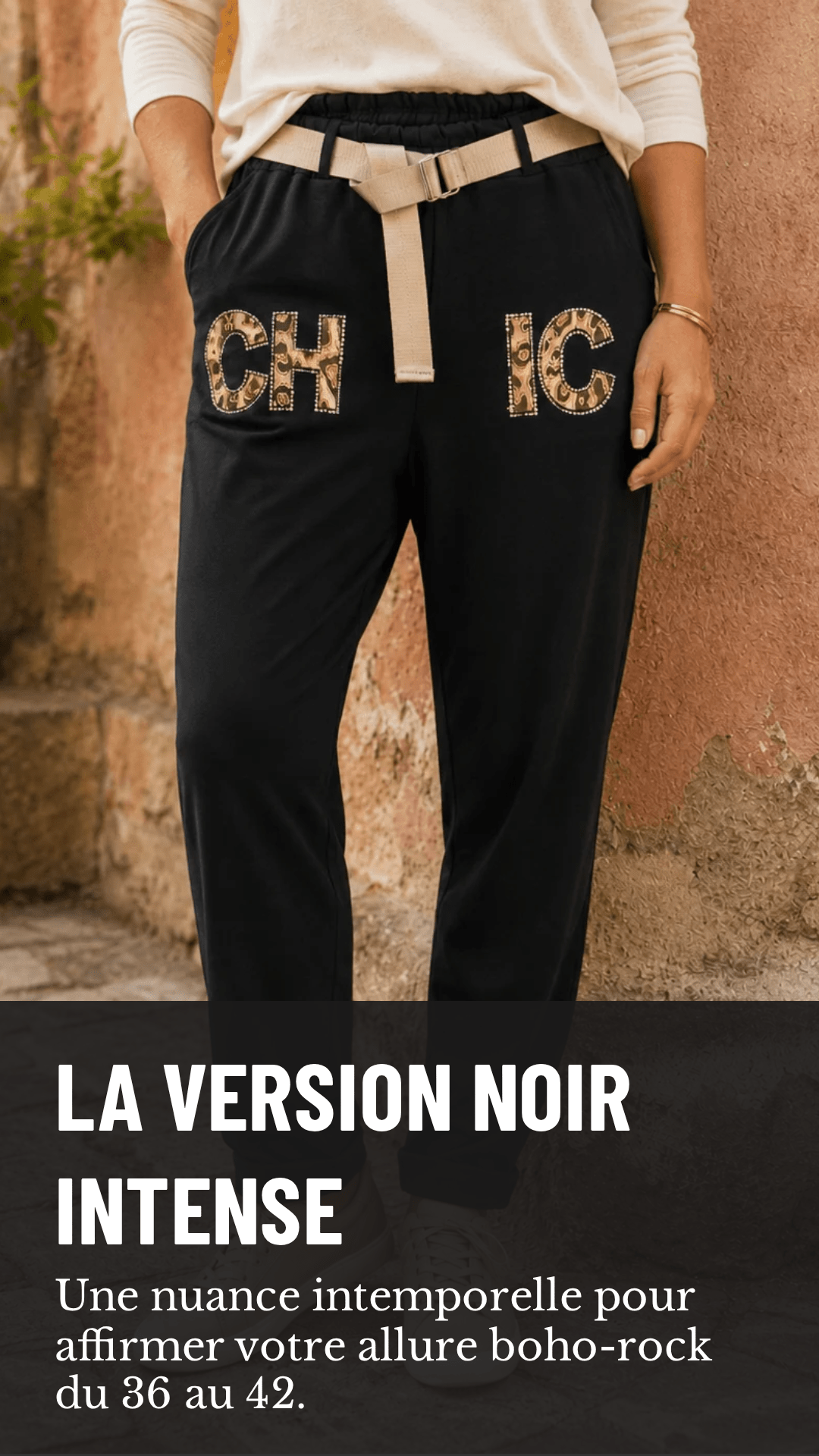 Pantajog Chic – Léopard & strass