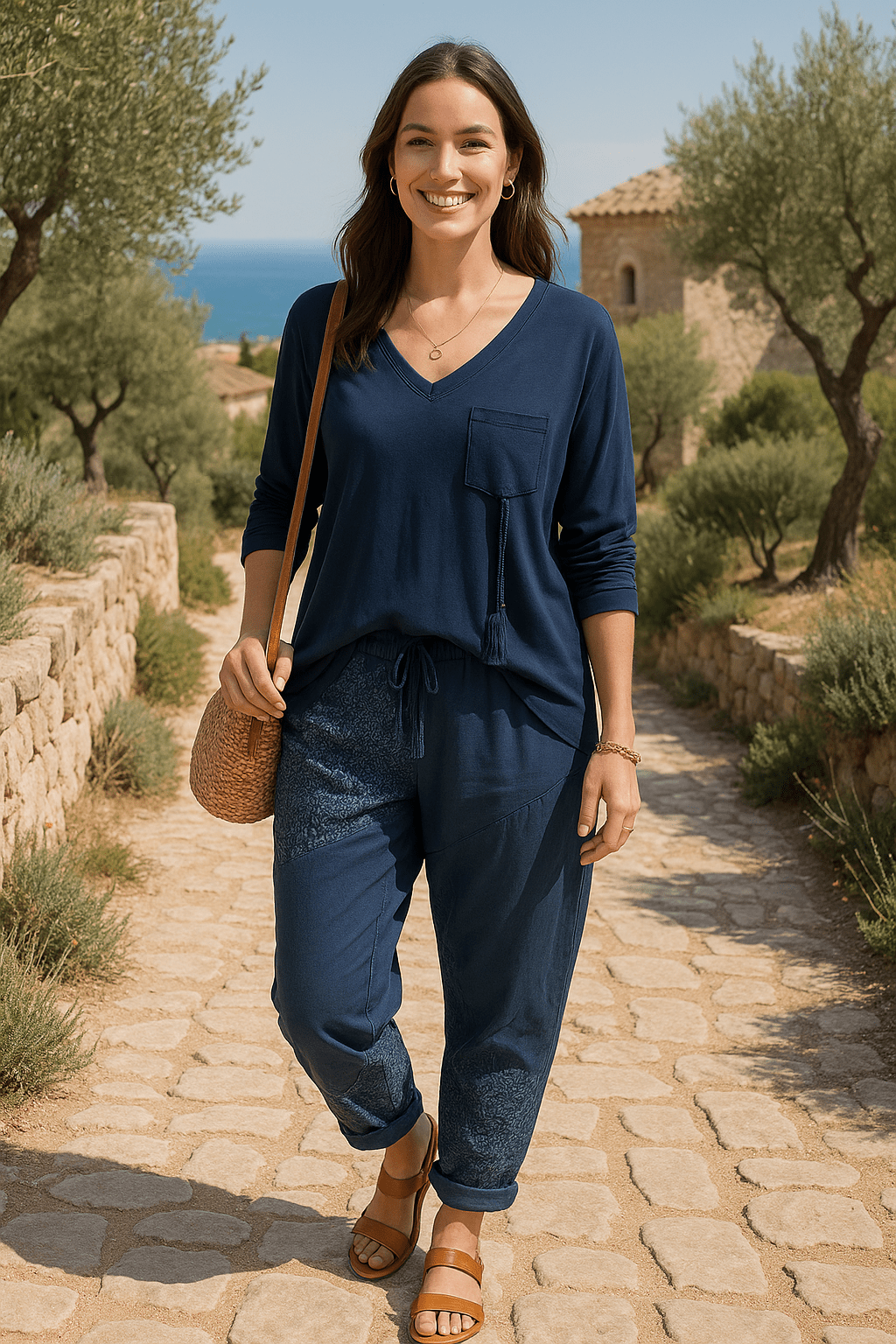 Pull Audrey - Confort Léger en Coton avec Poche et Pompon - Mam’s Ailes