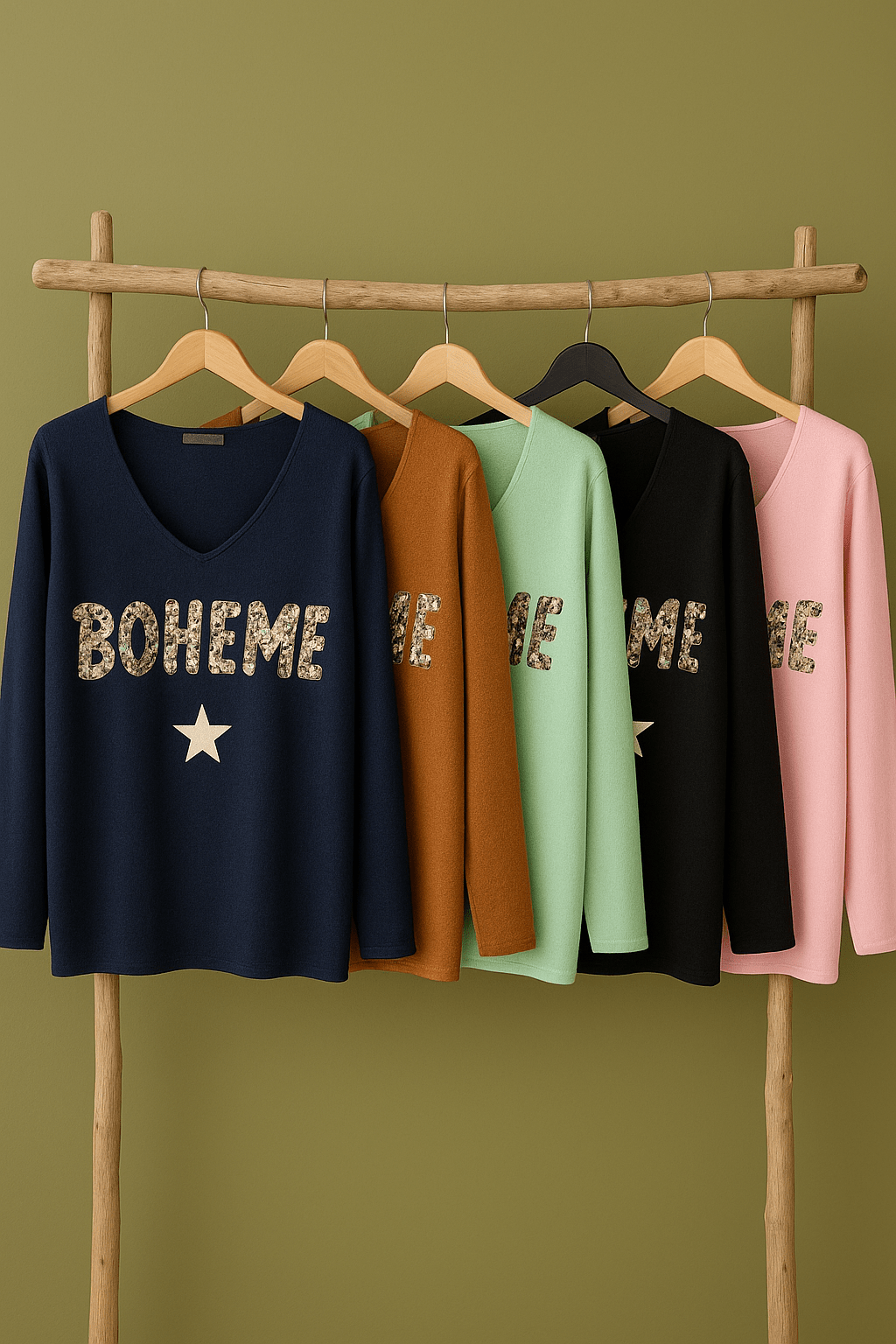 Pull “Bohème” Sequins – Confort & Éclat - Mam’s Ailes