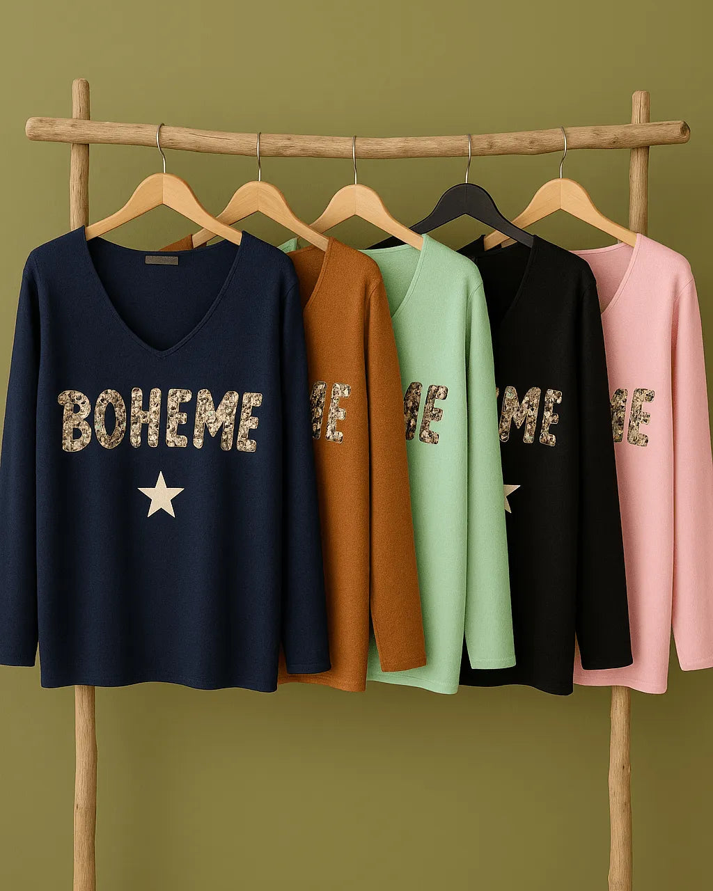 Pull “Bohème” Sequins – Confort & Éclat - Mam’s Ailes