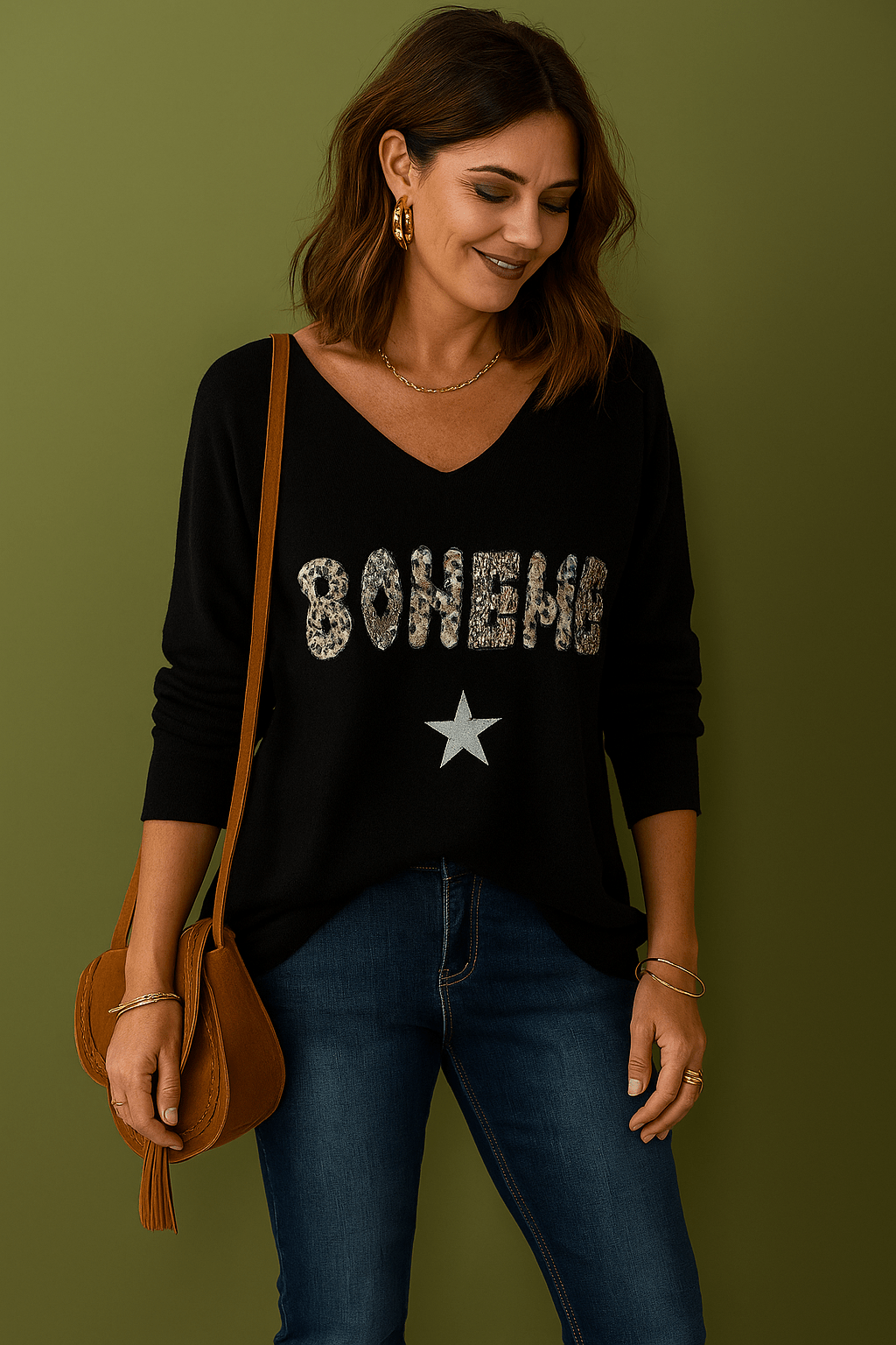 Pull “Bohème” Sequins – Confort & Éclat - Mam’s Ailes