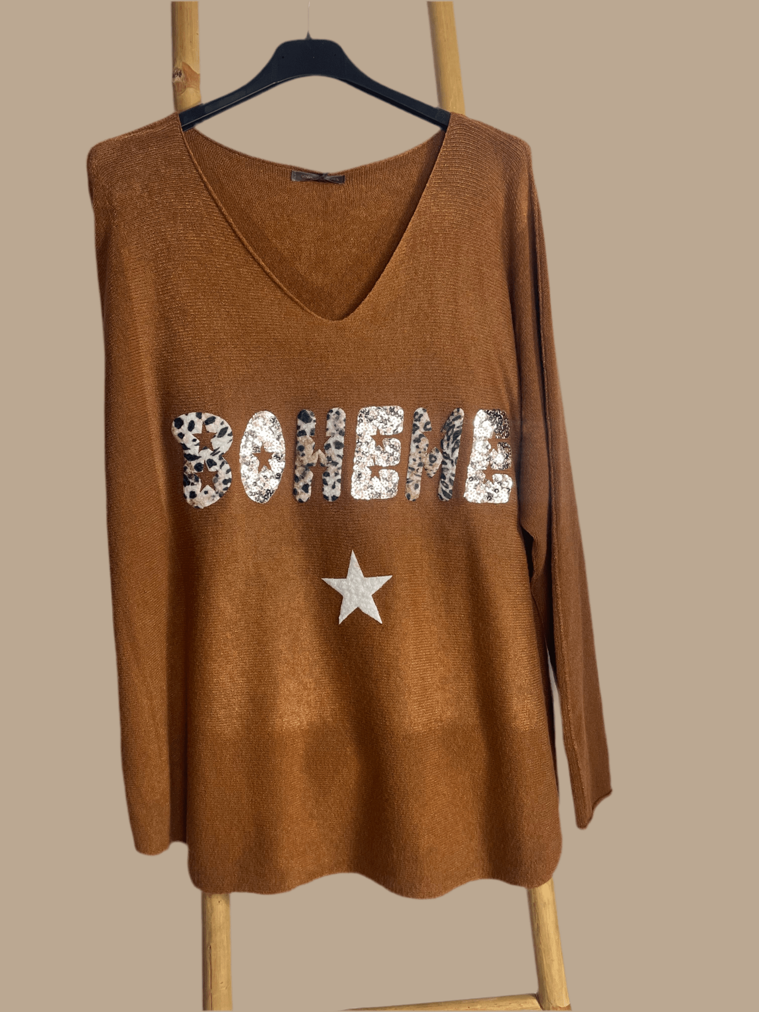 Pull “Bohème” Sequins – Confort & Éclat - Mam’s Ailes
